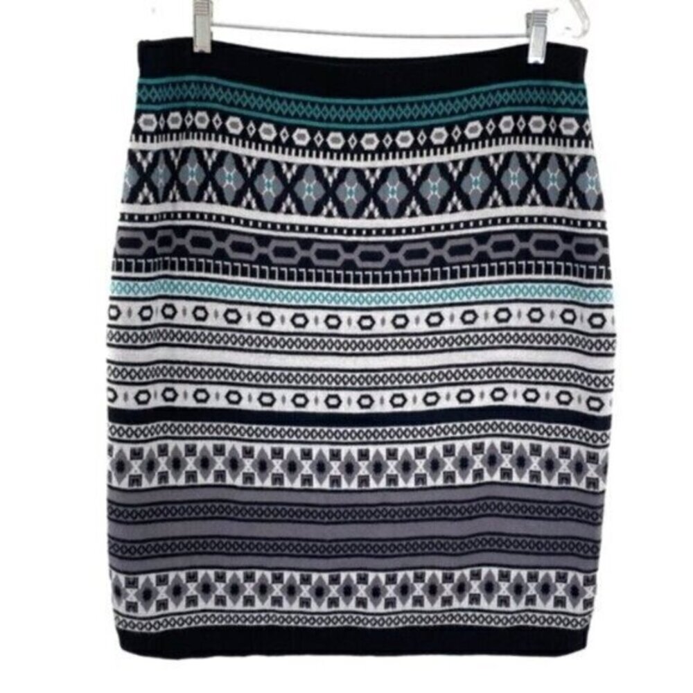 Merona Geometric Knit Pencil Skirt